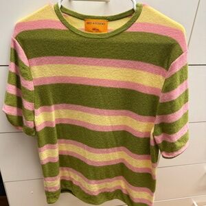 Guest in Residence 100% cashmere striped shirt